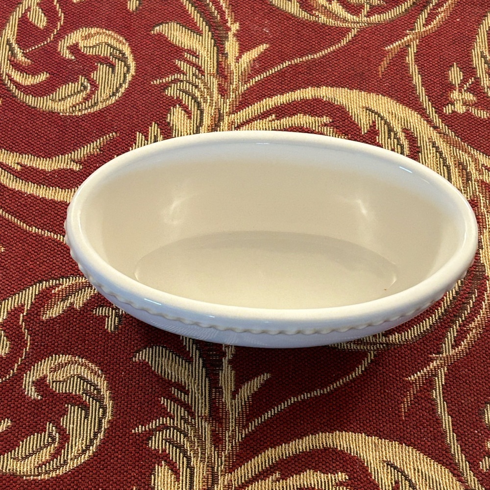 Princess House Oval 6” Vegetable Dip Bowl